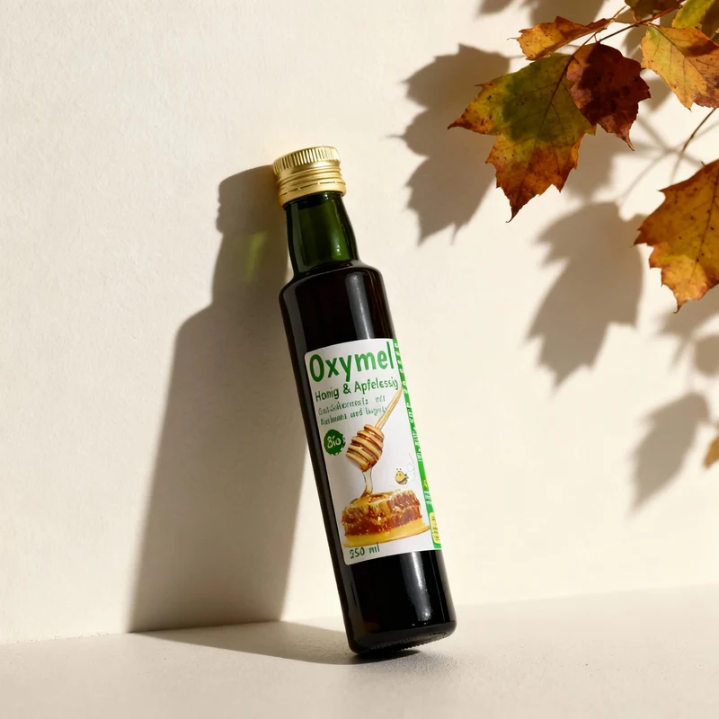 Bio Oxymel Kurkuma & Ingwer 250 ml | Sauerhonig mit Bio-Blütenhonig und Apfelessig | Würzig-süßer Getränkezusatz | Für Wasser & erfrischende Drinks