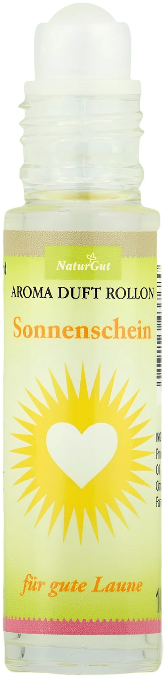 Aroma Duft Roll-On Sonnenschein 10 ml | Duftroller mit ätherischen Ölen in Mandelöl | Aromapflege für positive Duftmomente | Praktischer Aroma Roll-On für unterwegs