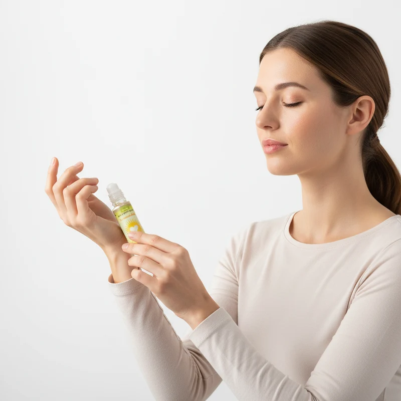 Aroma Duft Roll-On Sonnenschein 10 ml | Duftroller mit ätherischen Ölen in Mandelöl | Aromapflege für positive Duftmomente | Praktischer Aroma Roll-On für unterwegs