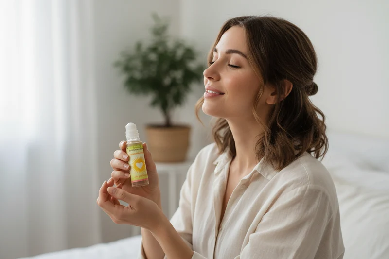 Aroma Duft Roll-On Sonnenschein 10 ml | Duftroller mit ätherischen Ölen in Mandelöl | Aromapflege für positive Duftmomente | Praktischer Aroma Roll-On für unterwegs