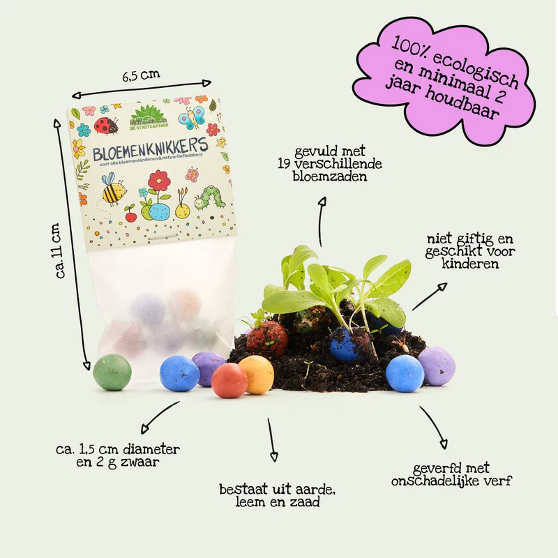 Bloemenknikkers Uitdeelcadeautje