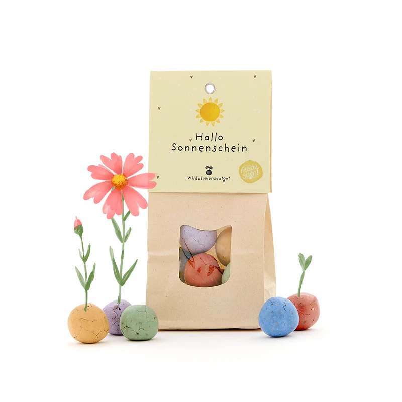 Hallo Sonnenschein - Bunte Blumenmurmeln