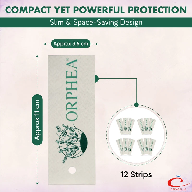 Orphea Anti Moth Strips - Moth Repellent for Wardrobes Drawers Shelves - Lavender Scent