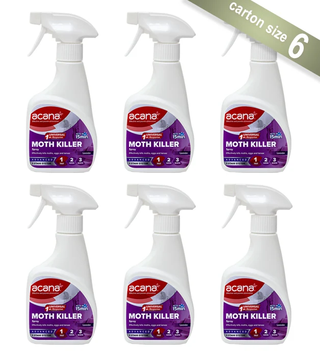 Acana Fabric Moth Killer Spray 275ml (Carton of 6) - Trade