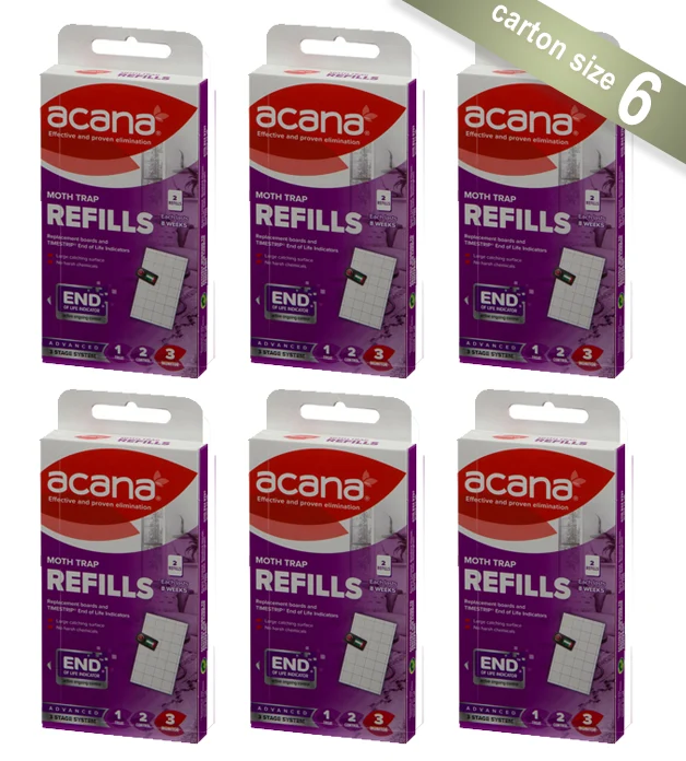Acana Moth Trap Refill x 2/pack (Carton of 6 packs) - Trade