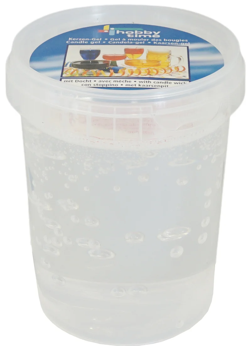 Kerzen Gel Set 400 g – transparentes Candle Gel mit Docht – DIY Kerzen selber machen – klares Gelwachs für kreative Dekokerzen & Geschenkideen