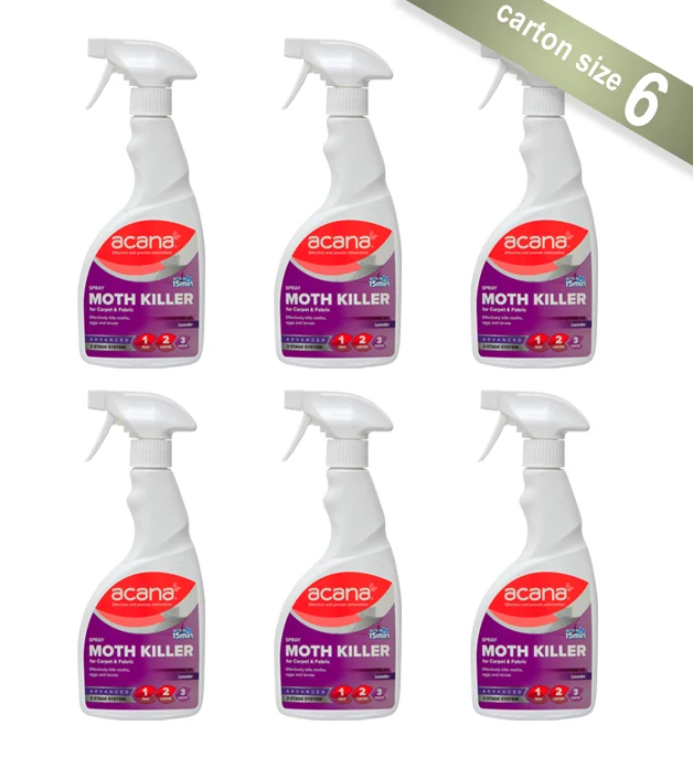 Acana Carpet & Fabric Moth Killer & Freshener Spray 500ml (Carton of 6) - Trade