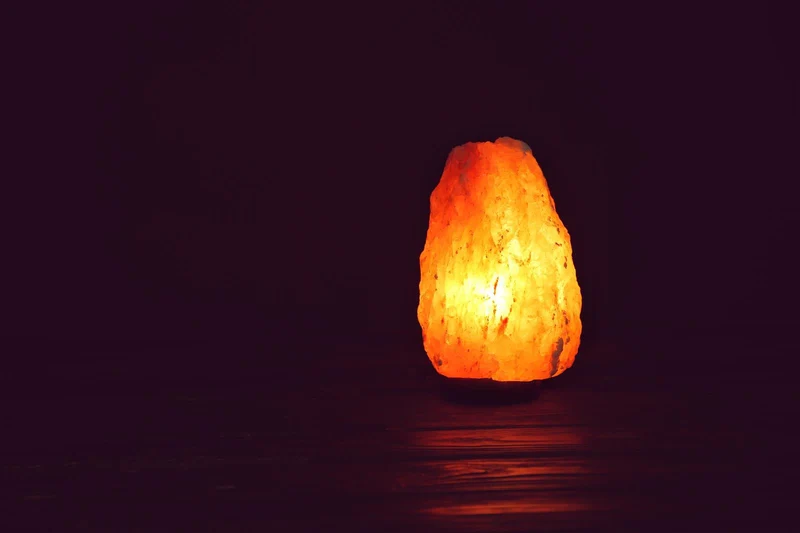 LED Kristall Salzlampe 2-3kg Salzleuchte Nachtlampe aus Himalya Punjab Pakistan