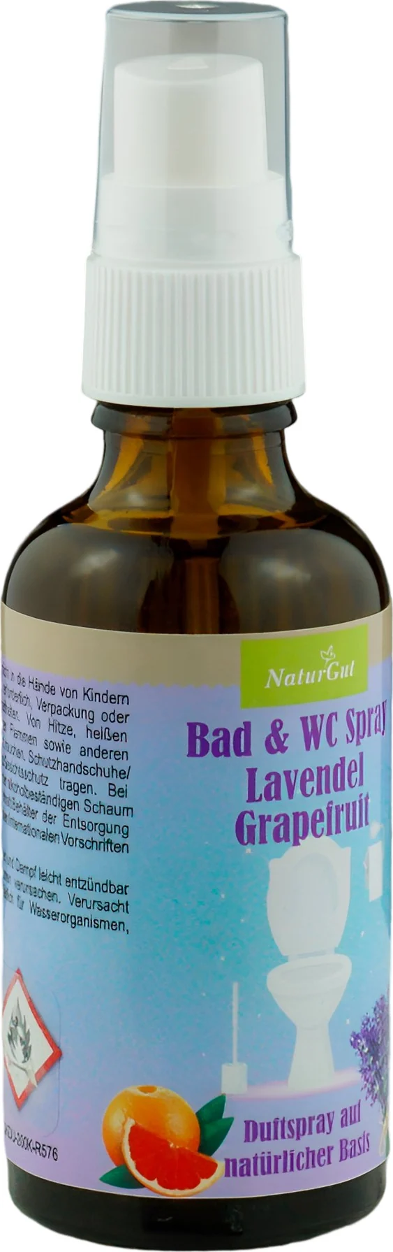 Bad&Toiletten Spray Frisches Örtchen Lavendel/Grapefruit Duftspray Raumspray