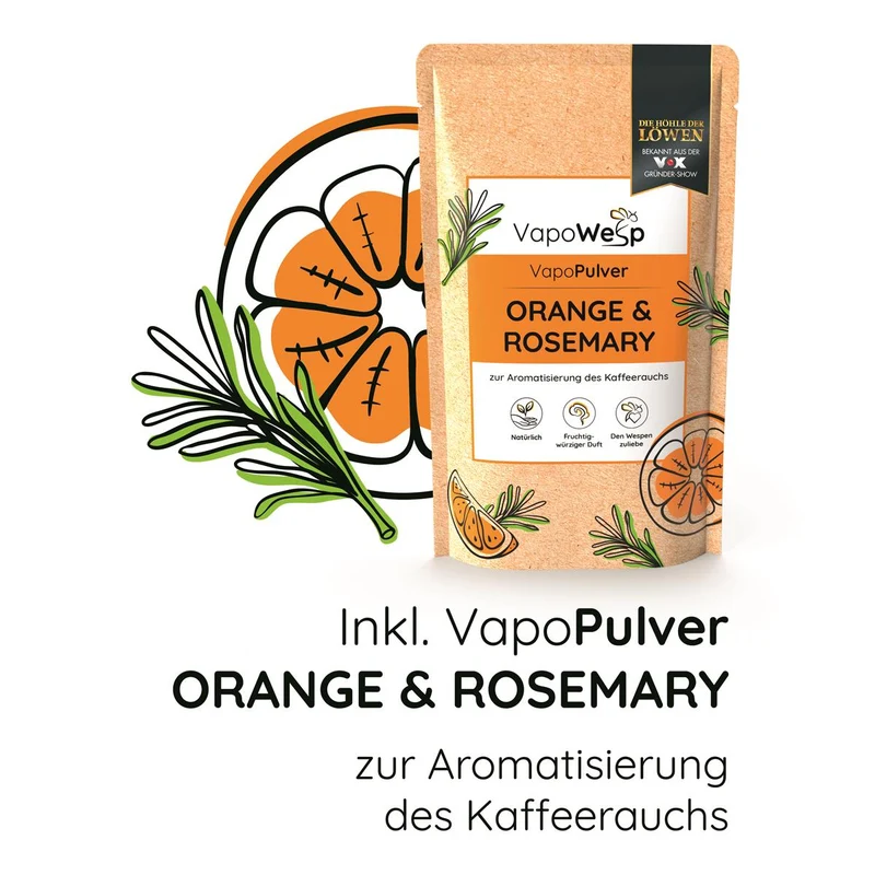 VapoWesp - Pulver Orange und Rosemary 100g Vapopulver Wespen Abwehrmittel