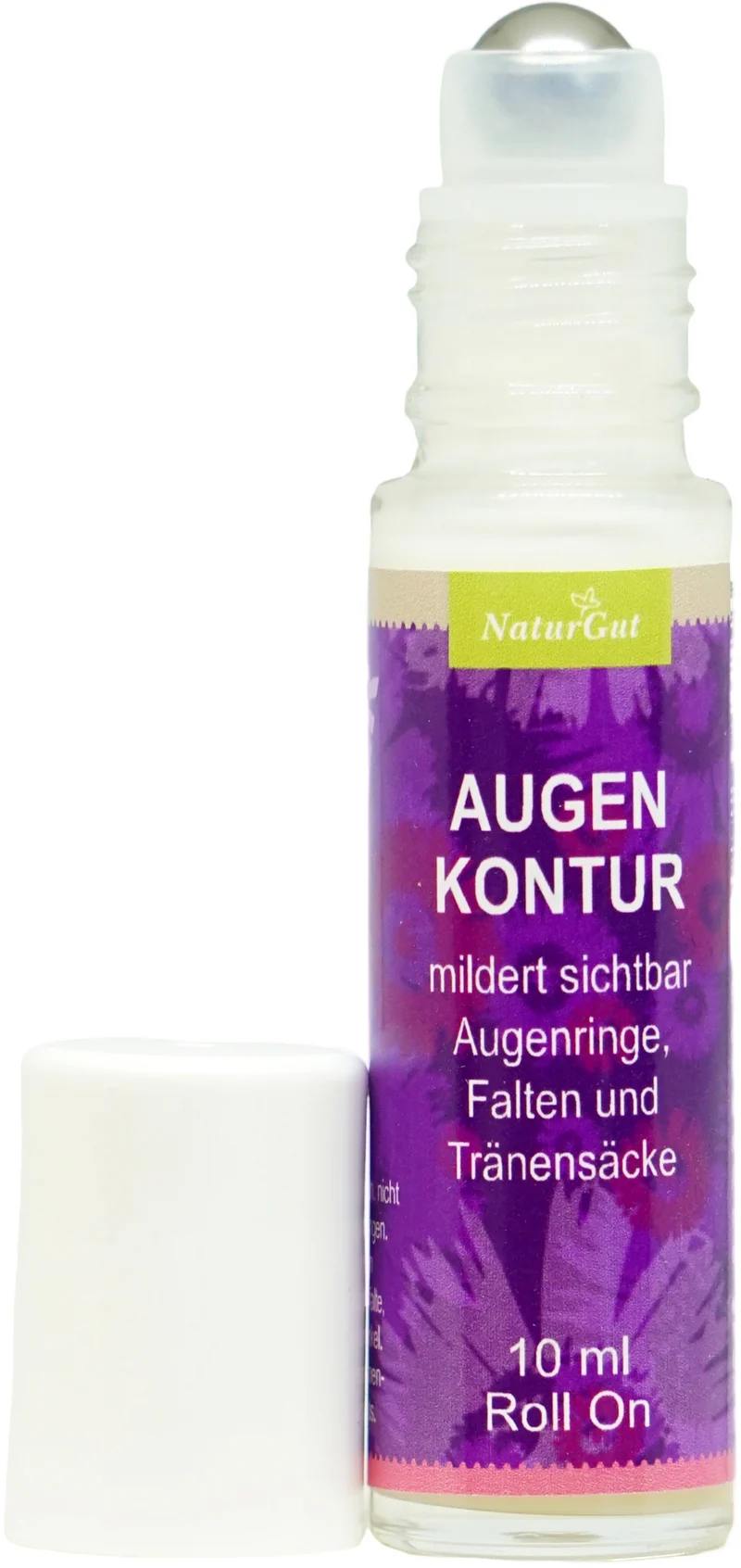 Augenkontur Roll-On 10 ml | Augenpflege gegen Augenringe, Tränensäcke & Fältchen | Mit Arganöl, Mandelöl, Q10 & Pflanzenextrakten | Roll-On für die empfindliche Augenpartie