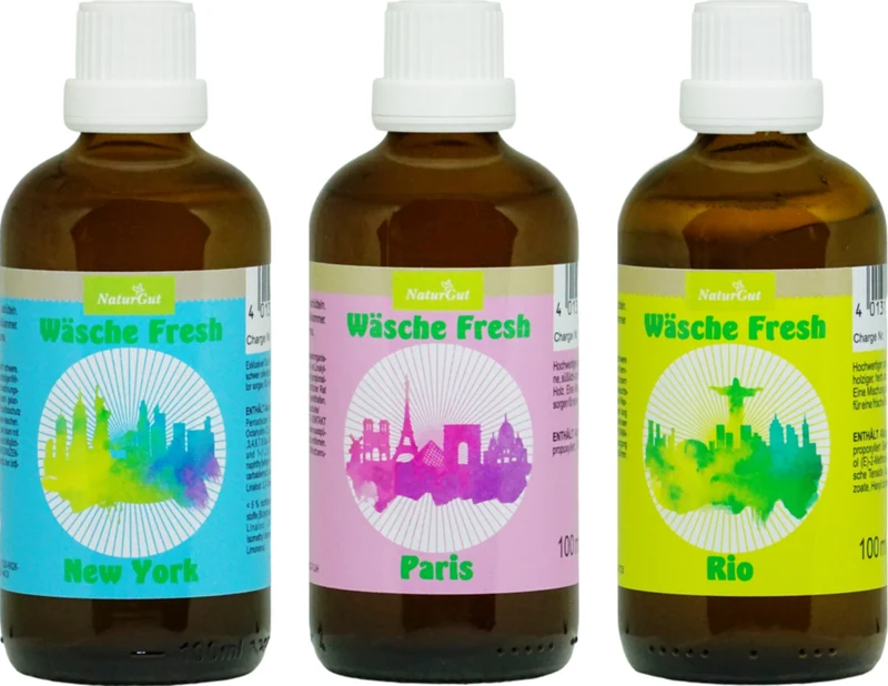 Wäsche Fresh Paris-Rio-New York 3er Set Wäscheduft