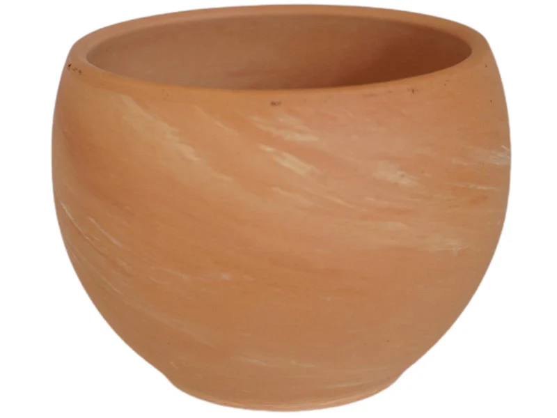 6er Set ovale Tontöpfe Terracotta Blumentopf Pflanzen-Topf Deko