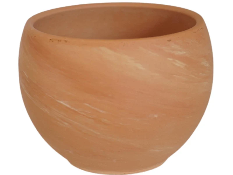 6er Set ovale Tontöpfe Terracotta Blumentopf Pflanzen-Topf Deko