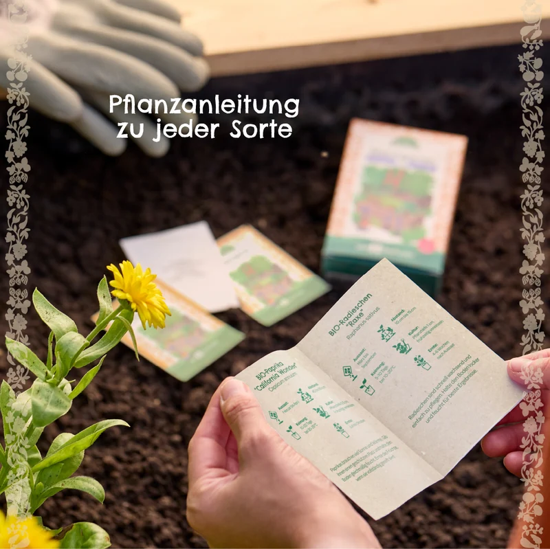 BIO-Saatgut-Set "Gartengemüse"