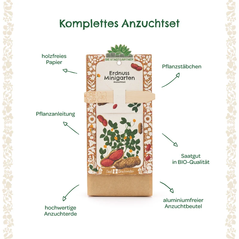 Anzuchtset – Minigarten Erdnuss