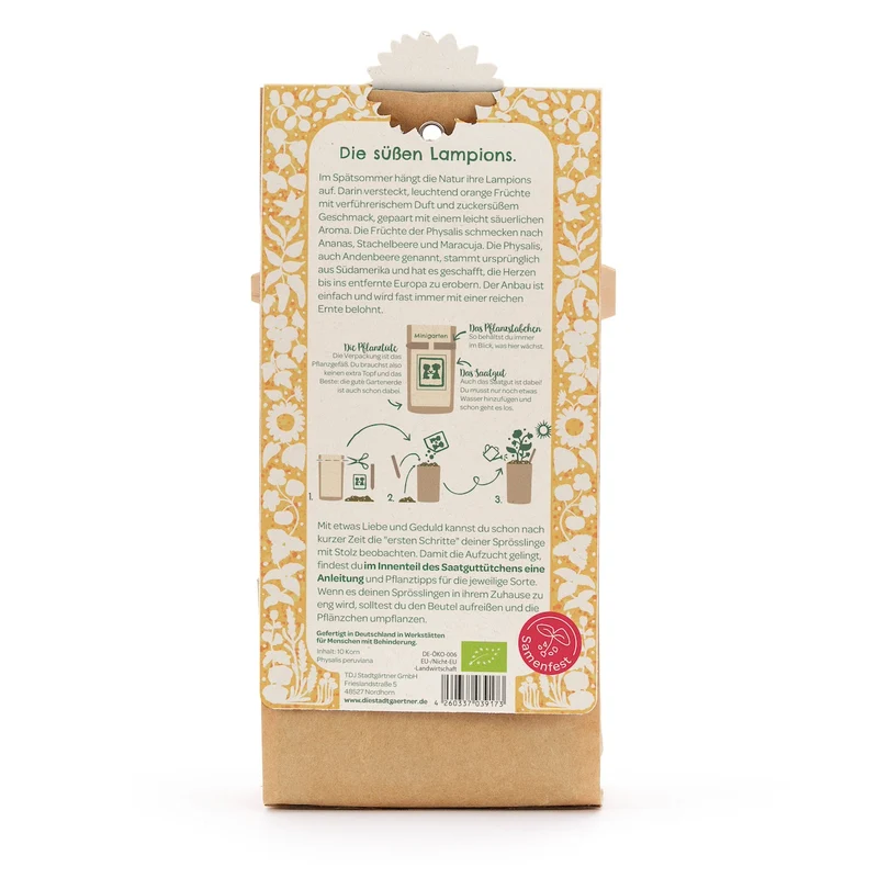 Anzuchtset – Minigarten BIO-Physalis