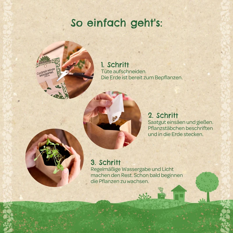 Anzuchtset – Minigarten Erdbeeren