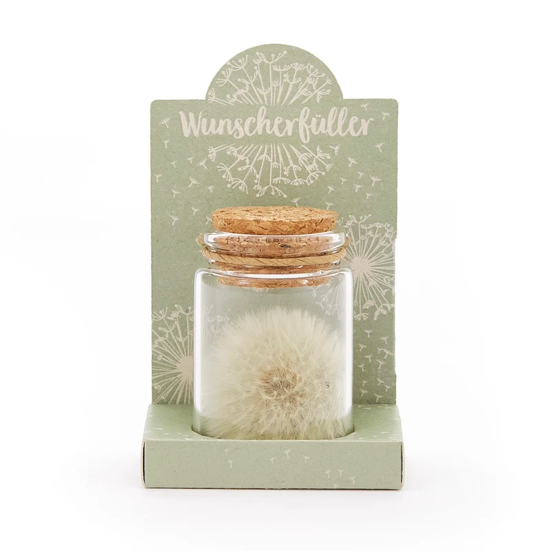 Wunscherfüller – Pusteblume im Glas