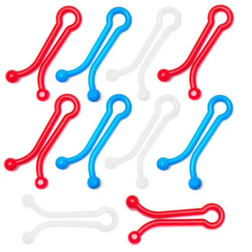 Bag Clips British Designed & Made Assorted colours 4cm size
