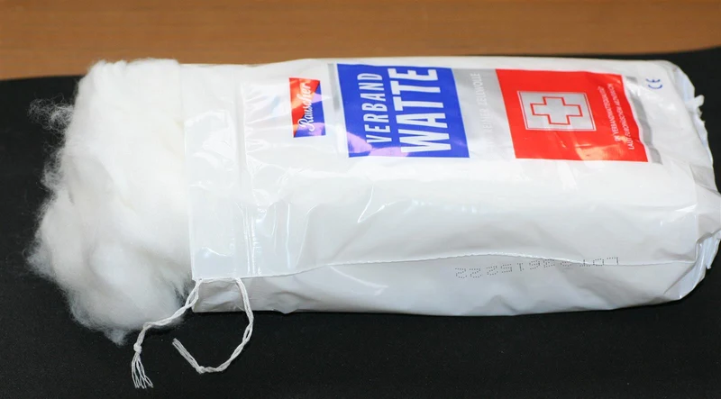 Verbandwatte 250g weiße Füllwatte reine Zellwolle Mullwatte
