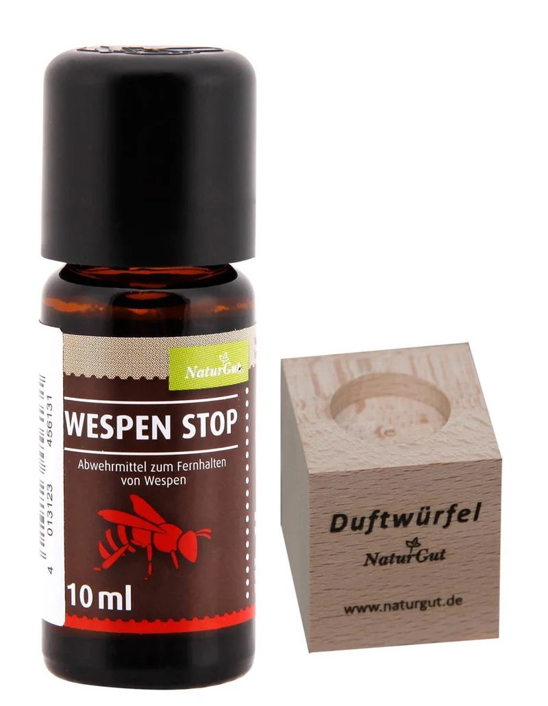 Set: Wespen-Stop Duftwürfel Rapswachskerze Zitronen-Eukalyptus Duft Citridiol PMD19