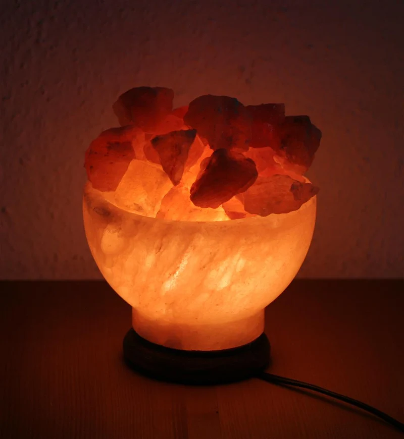 Kristallsalz Feuerschale Salz aus einem Vorgebirge des Himalaya/Pakistan Salzlampe