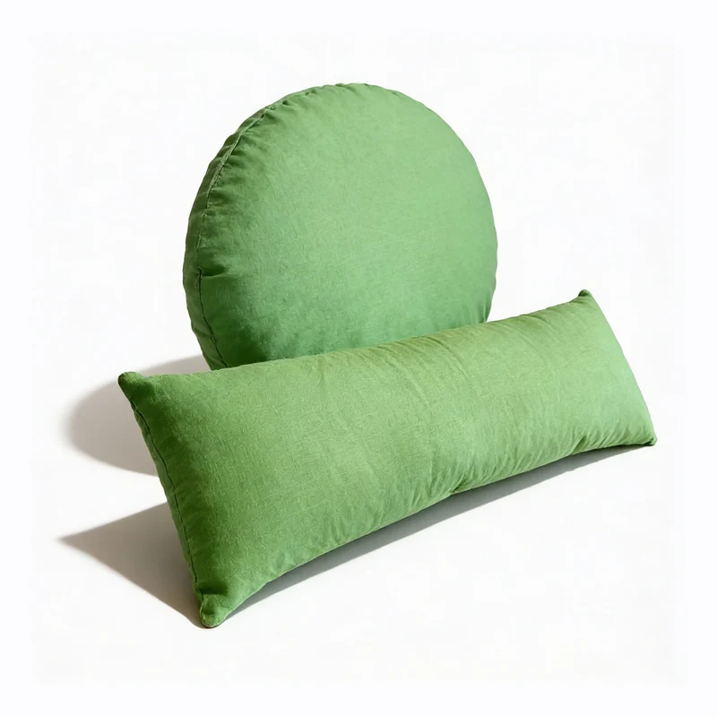Yoga Set Bolster & Meditationskissen – Dinkelspelz-Füllung – Yogakissen & Meditationskissen aus 100 % Baumwolle