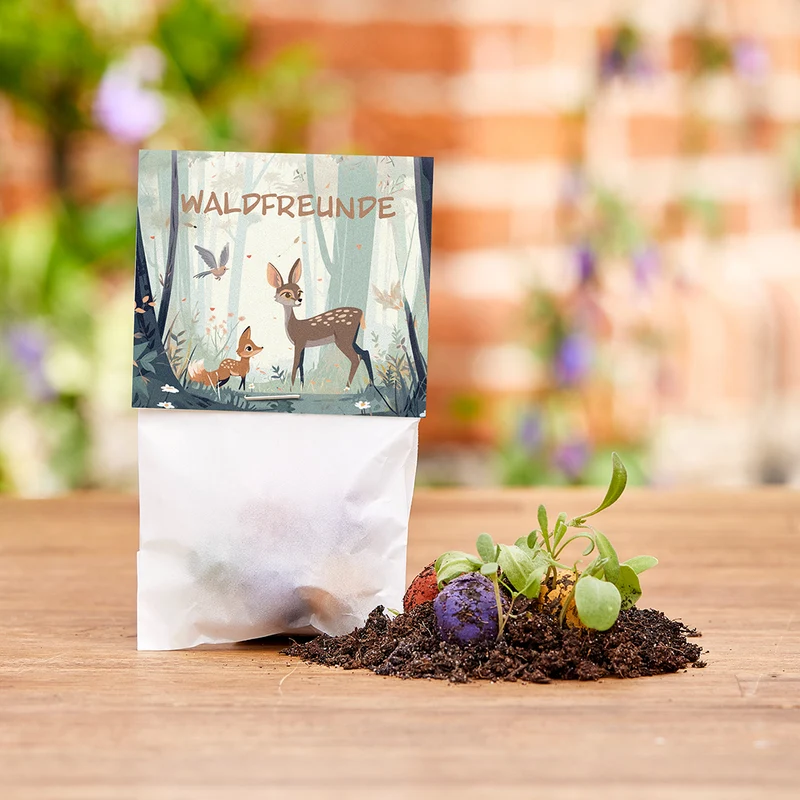 10x5 Blumenmurmeln im Tütchen – Waldfreunde