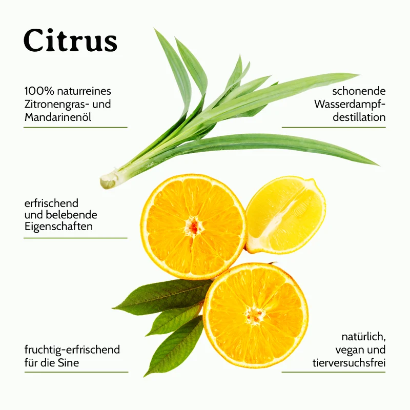 Raumspray Wäschespray Citrus Zauber 100ml Raumduft Spray Zitrusduft Zitrusfrische
