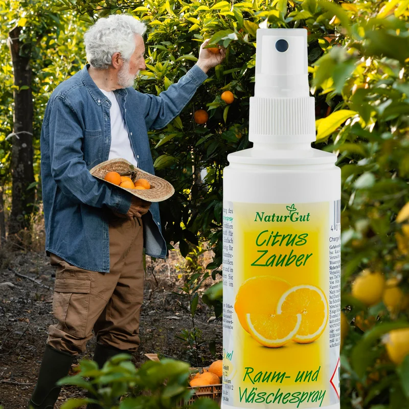 Raumspray Wäschespray Citrus Zauber 100ml Raumduft Spray Zitrusduft Zitrusfrische