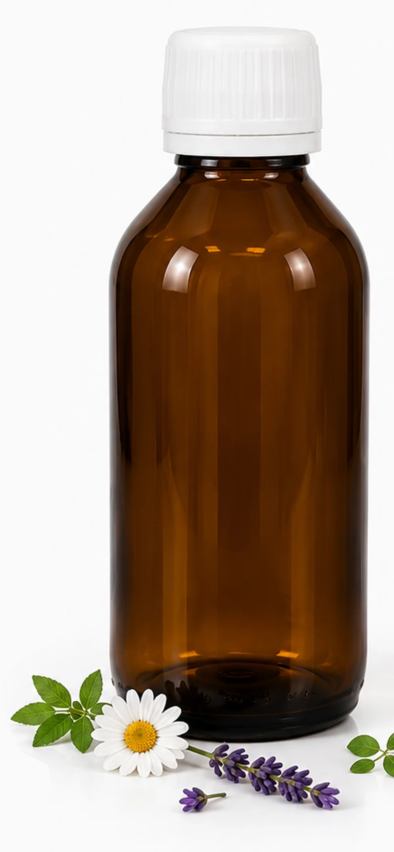 5 x 250 ml Braunglasflaschen | Apothekerflaschen aus Braunglas mit PP28 Originalitätsverschluss | Laborflaschen für Öle, Tinkturen & DIY | 5er Set