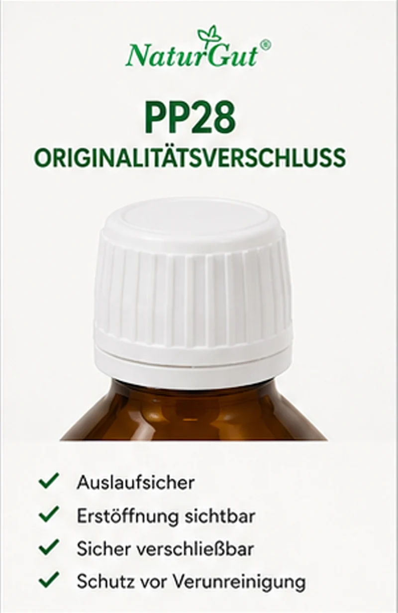 5 x 250 ml Braunglasflaschen | Apothekerflaschen aus Braunglas mit PP28 Originalitätsverschluss | Laborflaschen für Öle, Tinkturen & DIY | 5er Set