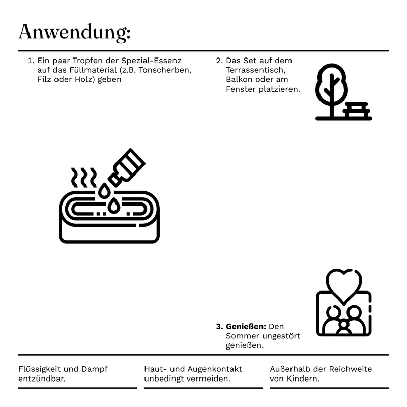Wespen Stop Abwehr Wespenabwehr Abwehrmittel mit Nelkenöl Zitronenöl 10ml