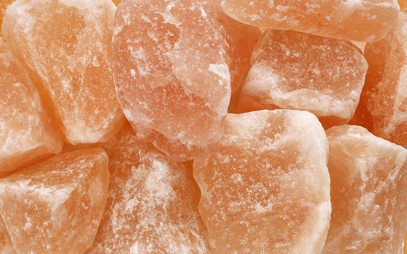 Kristallsalz Brocken 1kg aus einem Vorgebirge des Himalaya im Polybeutel