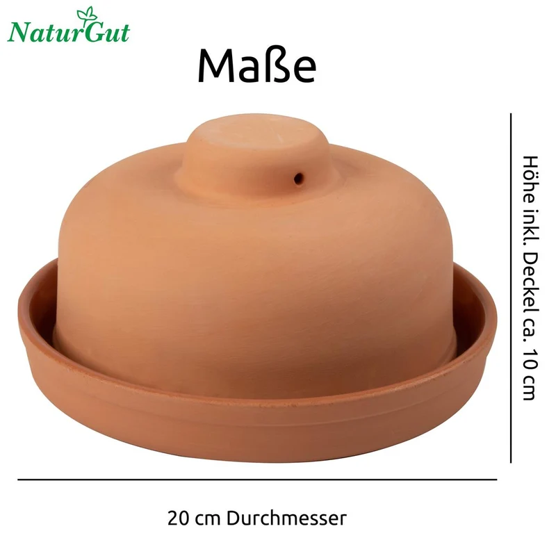 Mediterraner Ton Butterkühler frische Butter ohne Kühlschrank Butterdose Butterbox