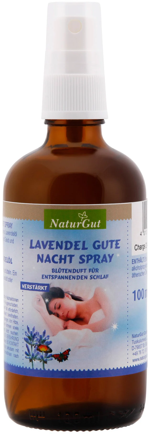 Lavendel Gute Nacht Duftspray verstärkt reines Lavendelöl Raumduft Lavendelspray 100ml