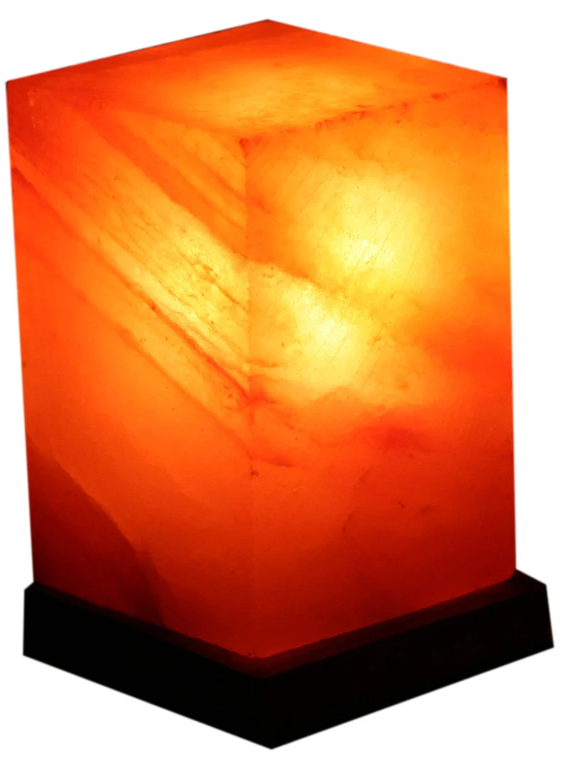 NaturGut Feng Shui Kristallsalz-Lampe 3–4 kg mit Elektrik & Holzsockel | Himalaya Salzlampe aus Pakistan | Handgefertigte Salzleuchte | Warmes Ambiente Licht für Wohn-, Schlaf- & Meditationsräume