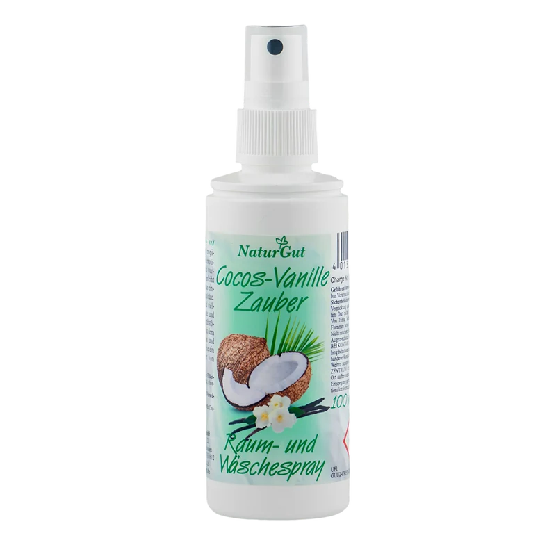 Raum-Wäschespray Cocos-Vanille Zauber 100ml - Ihr exotisches Raumduft-Duftspray