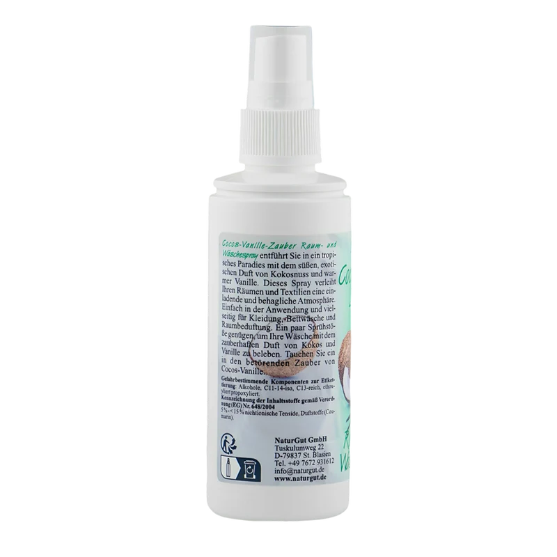 Raum-Wäschespray Cocos-Vanille Zauber 100ml - Ihr exotisches Raumduft-Duftspray