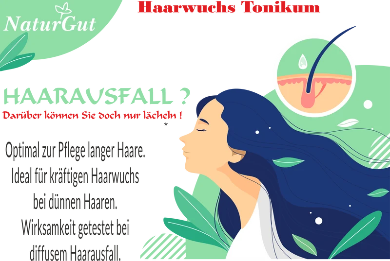 Haarwuchs Tonikum Haarwuchsmittel Coffein Biotin 50ml PATENTIERTE WIRKSTOFFE