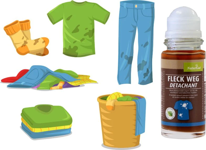 Sapdu Clean Fleck Weg Roll-On 50 ml – Effektiver Fleckenentferner mit Gallseife & ätherischen Ölen für Kleidung, Polster & Teppiche – Praktische Roll-On-Anwendung für unterwegs