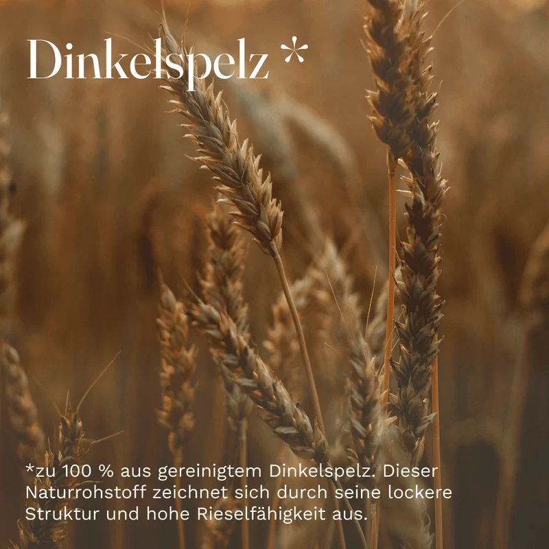 Dinkelspelz lose 1,6 kg Nachfüllpackung – Spelz Füllung für Kissen, Meditationskissen & Lagerungskissen – gereinigt, naturrein
