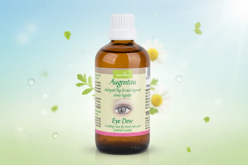 Augentau – Erfrischende Augenpflege für müde Augen & schwere Augenlider | Mit Aloe Vera, Augentrost & Kamillenextrakt | Ohne synthetische Farbstoffe & Düfte | 100 ml