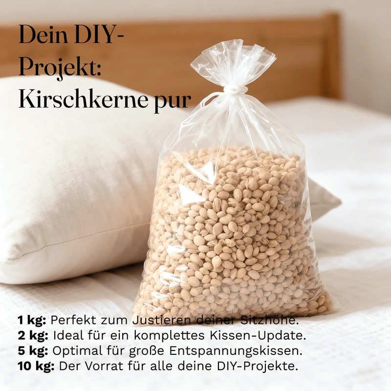 Kirschkerne Lose für Kirschkernkissen Wärmekissen Gereinigt Kirschsteine 1Kg