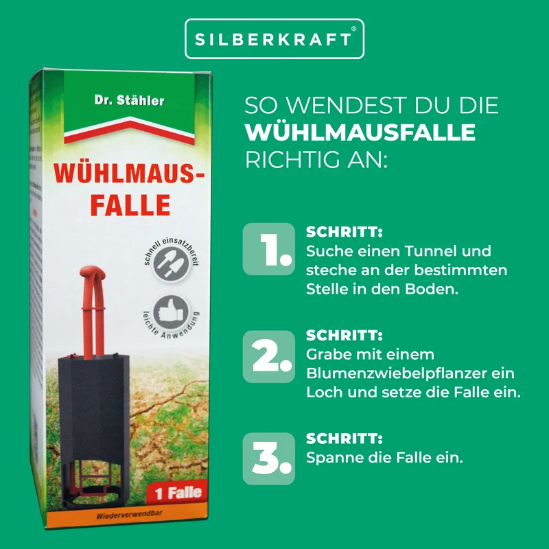 Wühlmaus-Falle: Optimaler Schutz gegen Wühlmäuse für deinen Garten (wiederverwendbar)