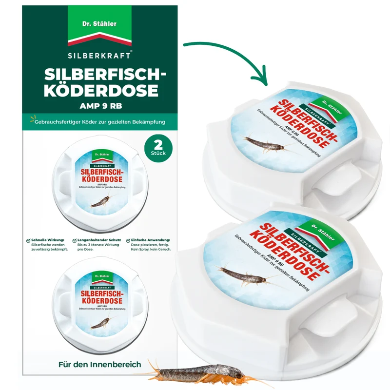 Silberfisch Köderdose: Silberfische & Papierfischchen bekämpfen in Bad, Küche & Keller