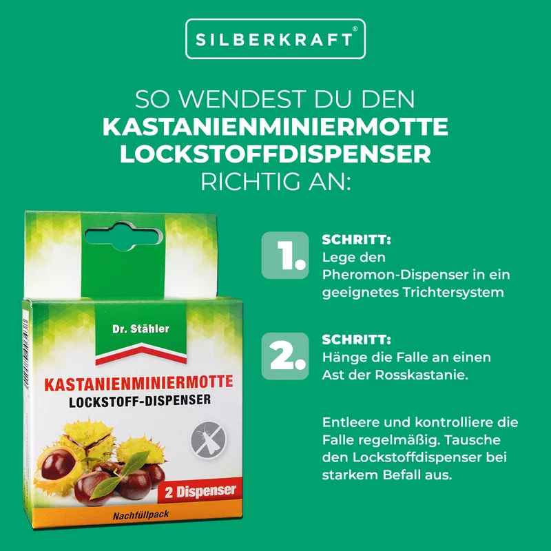 Kastanienminiermotte Lockstoffdispenser - Schutz für die Rosskastanie