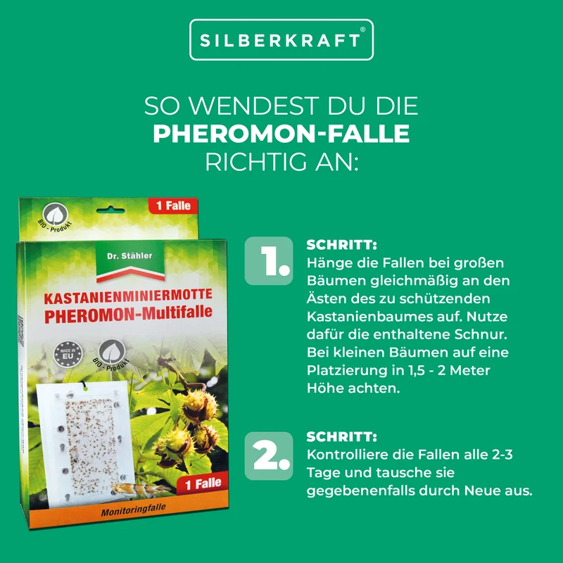 Effektive Kastanienminiermotten-Pheromon-Multifalle für alle Kastanienarten