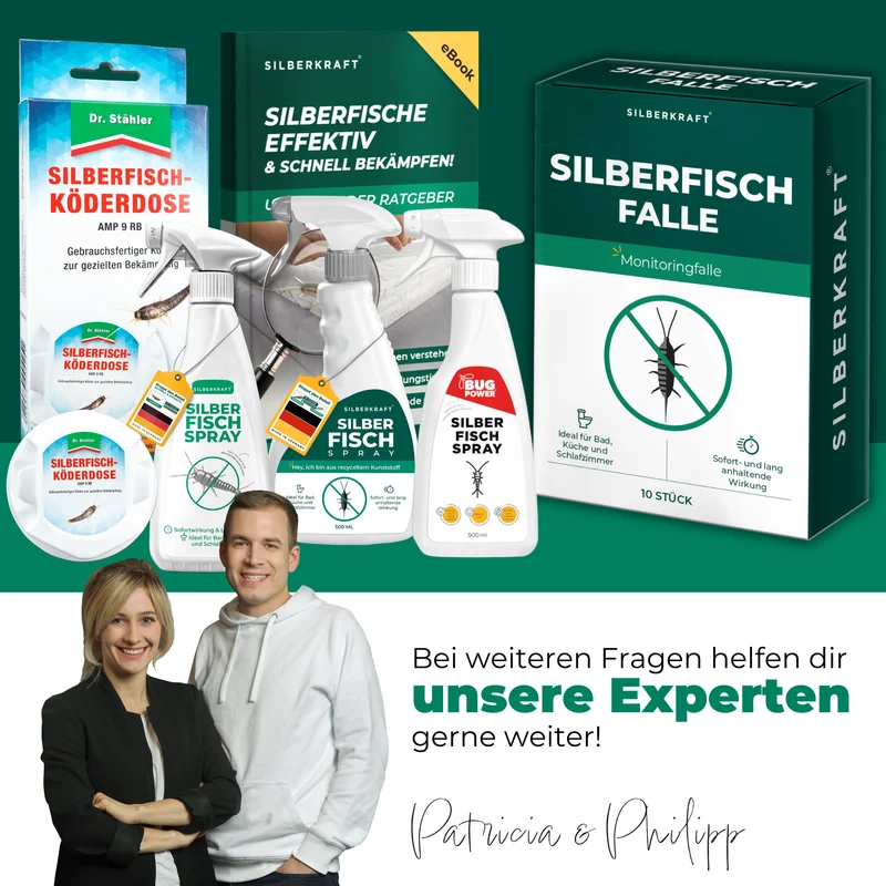 Silberfischfallen Silberfische & Papierfische bekämpfen 10 Stück